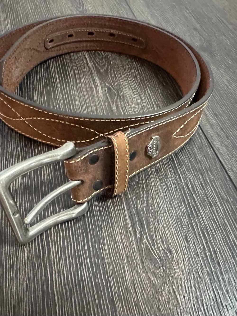 Cavenders western Brown Leather Men's Belt - size 36